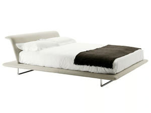 SIENA - Fabric double bed with upholstered headboard _ B&B Italia